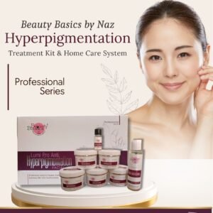 Beauty Basics Lumi Pro Anti-Hyperpigmentation Facial Kit is a professional 7-step treatment designed to target pigmentation, dark spots, and uneven skin tone. Powered by potent actives like Niacinamide, Hydroquinone, Retinoids, and Vitamin C, this advanced formula works synergistically to brighten, repair, and rejuvenate dull skin. The kit begins with Cleansing Actives that purify the pores, followed by a blend of Treatment Actives, Photo Blend Lotion, and Scrub that exfoliate and boost skin renewal. The Massage Gelatin and Massage Cream restore hydration and firmness, enhancing skin elasticity. The Treatment Pack helps fade pigmentation and evens out complexion, while the final Healing Serum locks in moisture and repairs skin barriers. With consistent use, it visibly reduces dark spots, enhances luminosity, and reveals flawless, radiant skin. Suitable for both men and women, Lumi Pro delivers a salon-like glow with every session.